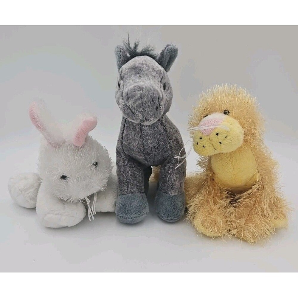 Ganz Webkinz Arabian Horse HM098 Rabbit HM078 Lioness Plush Lot Of 3 No Code